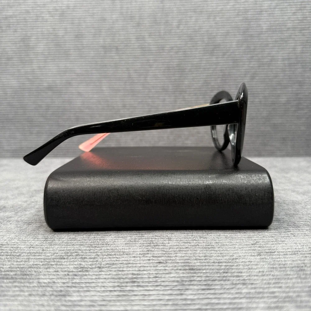 Kate Spade New York Cherie Black Pink Round Cat Eye Y2K Eyeglasses 56-19-140Case